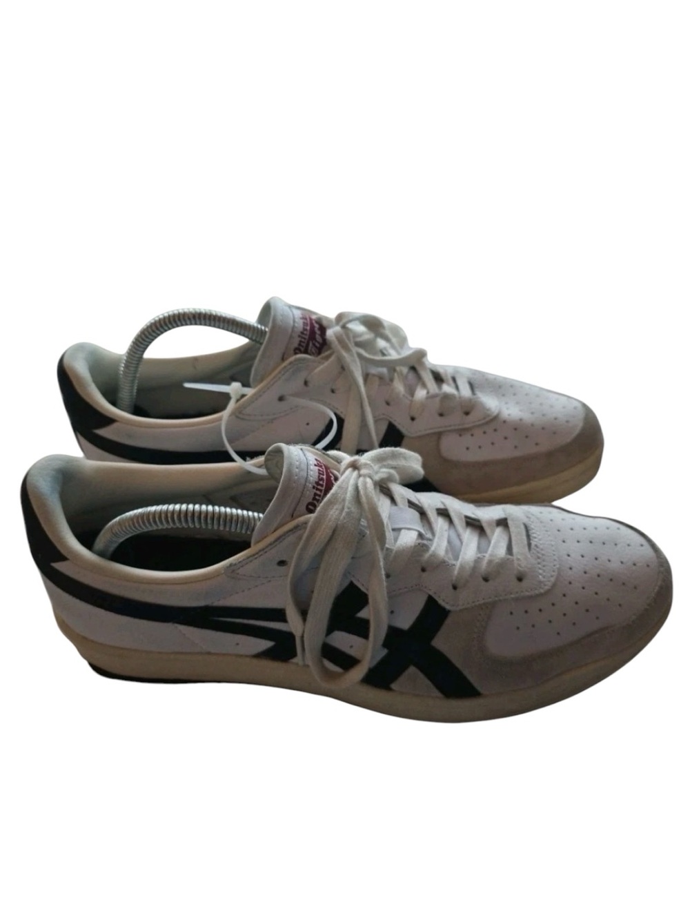 Onitsuka Tiger by Asics Men’s White Sneakers with Black Stripes